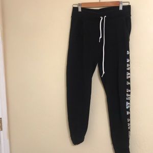 Victoria’s Secret pink sweat pants with leg design